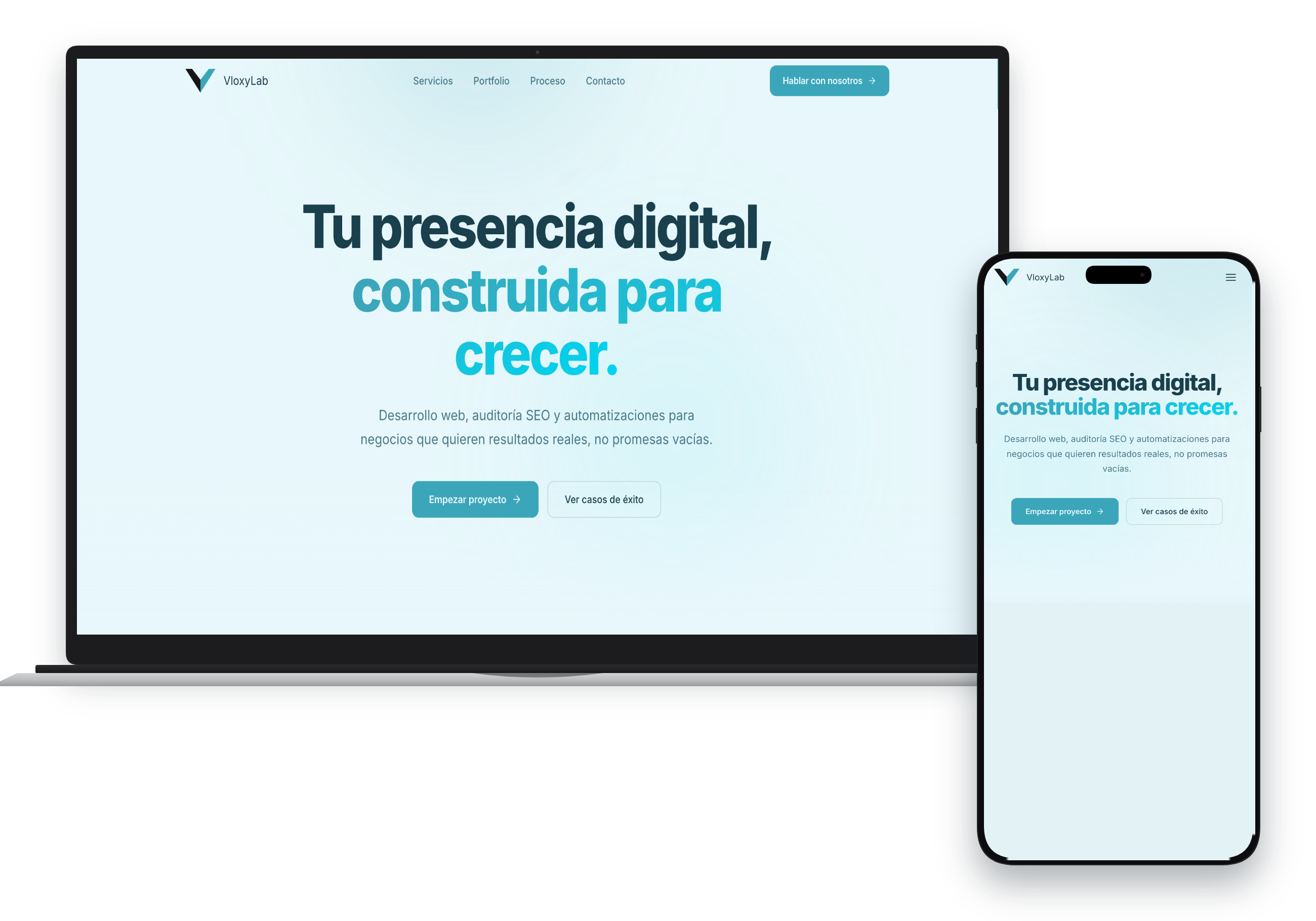 Ejemplo de proyecto web desarrollado por VloxyLab